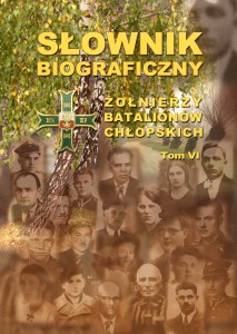 Słownik biograficzny żołnierzy batalionów chłopskich_okładka_proj Marek Dybek