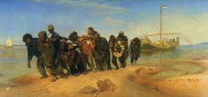Ilja Repin, BurĹ‚acy nad WoĹ‚gaĚ¨, 1870-73