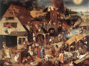 pieter-bruegel-starszy-przyslowia-niderlandzkie-1559