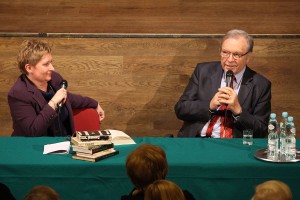 Ewa Hadrian i Krzysztof Zanussi "Strategie życia..."  -  Spotkanie w Domu Kultury LSM - 2016 02 26      